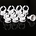 SUBANG 300 Count Makeup Glue Rings Tattoo Glue Holder Disposable Plastic Nail Art Eyelash Extension Rings