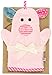ZOOCCHINI Baby Bath Mitt - Ultra-Soft Washcloth Glove, 100% Cotton Snow Terry, Designed in The USA 1 Mitt/Pack (Pinky The Piglet)