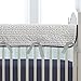 Carousel Designs Navy and Gray Woodland 3-Piece Crib Bedding Set