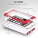 Venollc iphone 7 case, Ultra-Thin Full Body Coverage Hard Hybrid Plastic with Tempered Glass Screen Protector, Light-Weight Protective Case Cover and Skin for Apple iPhone 7(red)