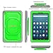 Fintie Shockproof Case for Amazon Fire HD 8 Tablets (7th and 8th Generation, 2017 and 2018 Releases) - [Tuatara Magic Ring] [360 Rotating] Multi-Functional Grip Stand Carry Cover, Green