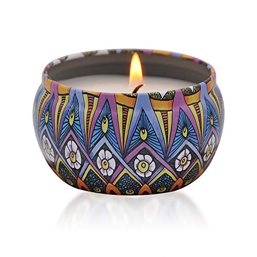 Onlyhome Scented Candles Gift Sage & Sea Salt Soy Wax Tin Candles, Natural Fragrance Candles for Stress Relief and Aromatherapy Candles 4.4 OZ