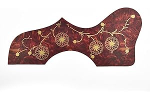Acoustic Guitar Pickguard Scratch Plate for EJ-200 and SJ-200 Style Guitars, Celluloid/PVC, White, Red, Brown(Red)