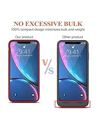 Euhan   Funda de batería para iPhone XR (4200 mAh, batería recargable de 6,1 pulgadas)