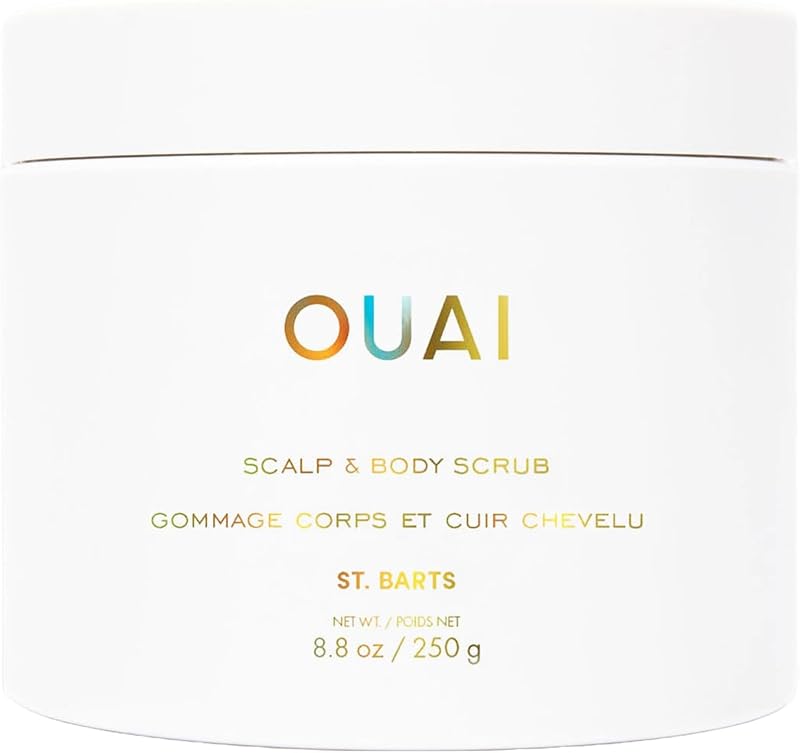 OUAI St. Barts Scalp & Body Scrub Coconut Oil Sugar Exfoliator 250g