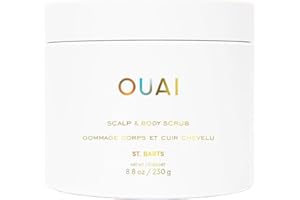 OUAI Scalp & Body Scrub, St. Barts - Exfoliating Body Scrub with Sugar & Coconut Oil Blend for Smooth, Moisturized Skin - Gen