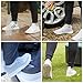 SETSAIL Waterproof Boot and Shoe Cover Reusable Non Slip Rain Snow Overshoe Foldable Galoshes (Black-L)