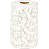PerkHomy Cotton Butchers Twine String 500 Feet 2mm Twine for Cooking Food Safe Crafts Bakers Kitchen Butcher Meat Turkey Saus