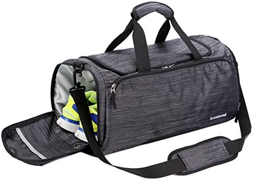 Rominetak Gym Bag Sports Travel Duffel Bag for Men and Women with Shoes Compartment