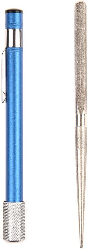 CIELCERA Portable Retractable Diamond Knife Sharpening Steel Rod, Knife Sharpener