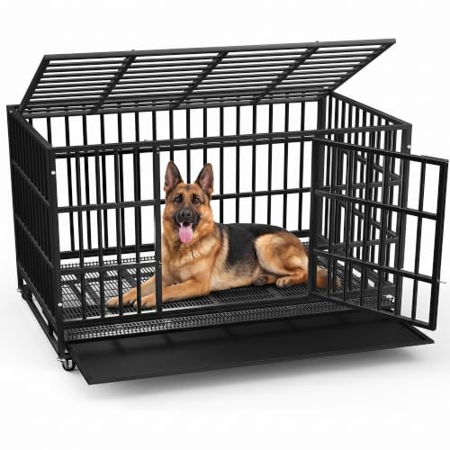 LEMBERI 48 Inch Heavy Duty Dog Crate