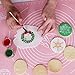 Christmas Cookie Stencils for Royal Icing, Food Decorating Stencils for Cookies, Biscuit Sugar Stencils Templates Baking Decorating Tools, 12-Pieces