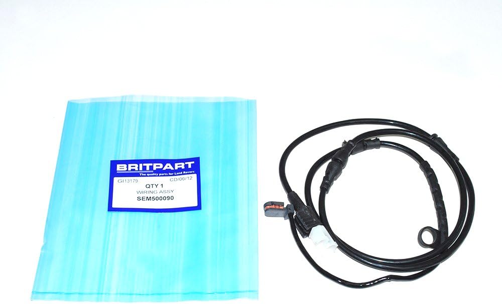 BRITPART FRONT BRAKE WEAR SENSOR COMPATIBLE WITH LAND ROVER RANGE ROVER SPORT AND RANGE ROVER SPORT SUPERCHARGED 2007-2009 PART # SEM500090 X1