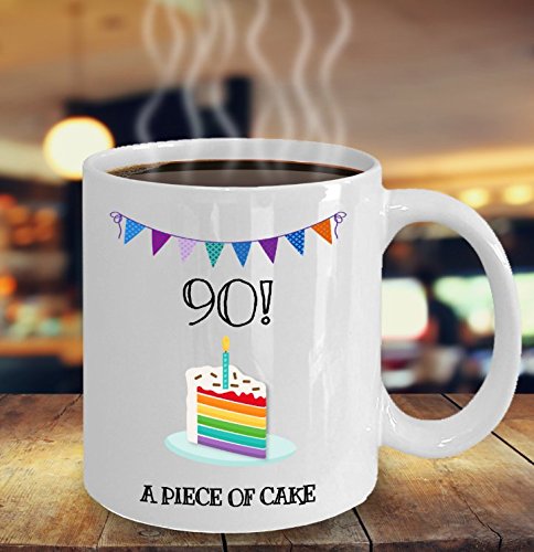 Happy 90th Birthday Funny 11oz 15oz Coffee Mug Great Fun | Desertcart Belize