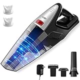 Holife 8KPA Portable Handheld Vacuum Cordless, 22.2V Powerful Suction Hand Vac Cleaner, 100W High-power Rechargeable Lithium Battery & Carry Bag Wet Dry Hand Vacuum for Home Pet Hair Car Dust Cleaning