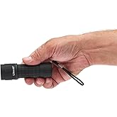 LitezAll Rubber Coated Pocket Flashlight 2 Pack | 100 Lumen Floating Waterproof COB LED Lights | Compact Soft-Touch EDC Flashlights with Lanyards | 6 AAA Batteries Included