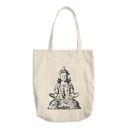 Amazon Com Buddha Tote Bag Canvas Tote Bag Printed Canvas