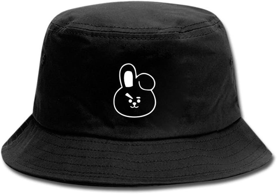 Youyouchard Kpop BTS Bangtan Boys KOYA TATA RJ SHOOKY MANG CHIMMY Cooky Van Fashion Packable Fisherman Bucket Sun Hat(H02)