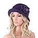 Lawliet Womens 1920s Winter Wool Cap Beret Beanie Cloche Bucket Hat A299
