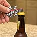South Creek Trading Co. Thin Red Line Flag Skull Bottle Opener Keychain - Gift for Firefighters, Firemen, Firewomen