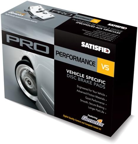 Satisfied Brake Products PR465A Front Premium Semi Metallic Pads