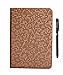inShang Apple iPad Air 2 iPad 6 (2014-2015 Version) Diamond Sparkle Case with Auto Sleep/Wake Function Case for Apple iPad 6 with Stylish Buckle + High end Business Stylus Pen