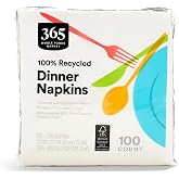 365 by Whole Foods Market, Dinner Napkins, 2-Ply, 100 Count