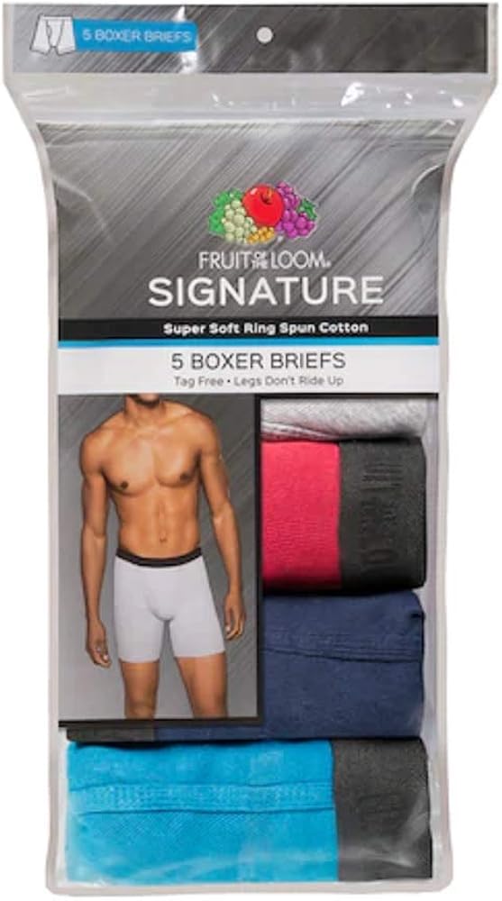 Fruit of the Loom Men's 3-Pack Big Man Premium Boxer Brief, assorted: Clothing