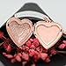 Ingooood Fashion Souvenir locket for women Flower heart pendant 18k real gold plated necklace jewelry