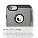 elago® [Duro[Black/Metallic Dark Grey] - [Premium Armor][Heavy Shock Absorption][Dual Layers] – for iPhone 6/6S Plus