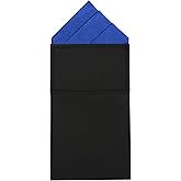 Mens Pre-Folded Pocket Squares on Card Pocket Handkerchief for Suit Accessories