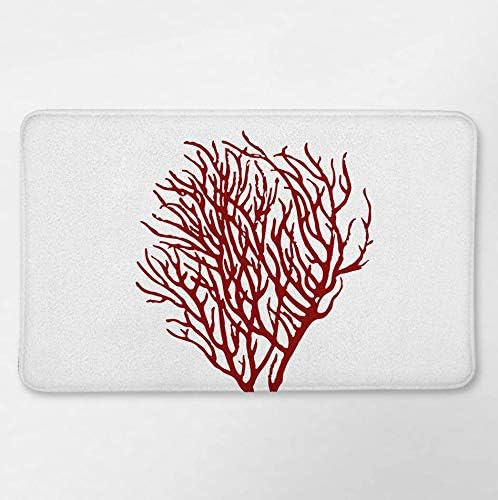 Amazon Com Coral Bath Mat Coral Bathroom Decor Coastal Bathroom