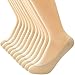 Womens No Show Liner Socks 10 Pairs Casual Low Cut Invisible Non-Slip Socks Loafer Socks for Women Flats