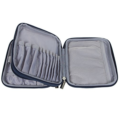 Teamoy Crochet Hook Case Empty, Crochet Hook Organizer with Multiple