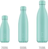 Chilly's Original Vacuum Insulated Water Bottle 500ml Pastel All Green view 2