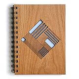 Quilt Diamond Laser Cut Wood Journal (Notebook / Birthday Gift / Gratitude Journal / Handmade)