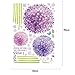 New Removable Vinyl Wall Sticker Mural Decal Art Purple Dandelion