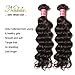 Nadula Brazilian Virgin Hair With Closure Natural Wave Hair Bundles With 4×4 Free Part Lace Closure 8A Brazilian Natural Wave Weave Cheap Remy Human Hair Entension Natural Color (16 18 20+14 Closure)