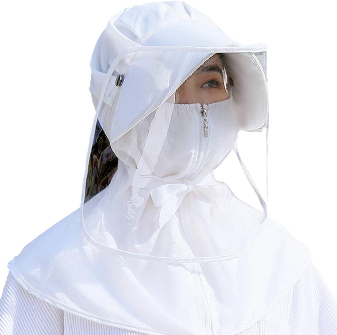 YUENA CARE Protective Shield Hat Full Head Safety Cap Anti-Spitting Shield Visor Cover for Adults and Kids