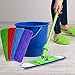 Aneco 4 Pieces Mop Cleaning Pads Microfiber Mops Pad for Reveal Mops Washable Spray Mops, 16.5 x 5.5 Inch