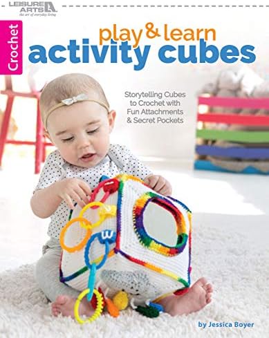 Play Learn Activity Cubes: Storytelling Cubes to Crochet with Fun Attachments & Secret Pockets