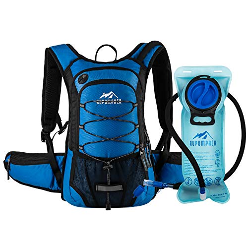 RUPUMPACK Insulated Hydration Backpack Pack with BPA Free 2L Water Bladder - Keeps Liquid Cool up to 4 Hours, Prefect Outdoor Gear for Hiking, Running, Cycling, Camping, Skiing, 15L