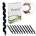 Yuauy 10 Pcs Black Wrap Spiral Bicycle Cable Sleeve Rubber Housing Protector Frame Guard for MTB Bike Shift Brake Line Pipe Anti-friction