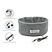 eBerry [Ultra Thin Sleep Headphones + Storage Pouch] Sleeping Headphones Sleep Headset Headband with Earphones Yoga Workout Headsets for MP3 MP4 Smartphones (Gray) + eBerry Carrying Pouch
