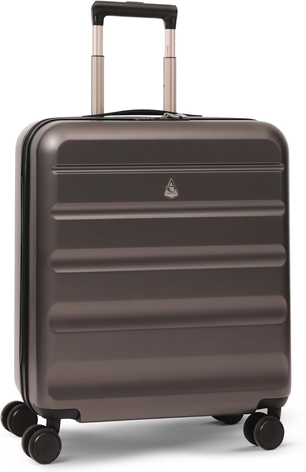 Aerolite 56x45x25cm British Airways Jet2 & easyJet Upgrade Maximum Allowance Large Lightweight 8 Wheel Carry On Hand Cabin Luggage Bag Suitcase 56x45x25 with TSA Approved Lock Charcoal Grey