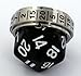 D-20 Spinner Ring. Stainless Steel, Even Odds All Numbers, Replaces D-20 Dice Gaming (Sizes 6-16)