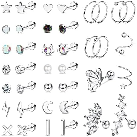 Adramata 20G Helix Earrings for Women Stainless Steel Earrings