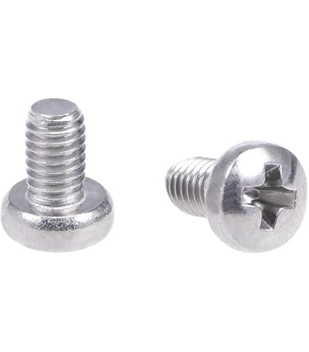 Black Oxide Steel Machine Screws - M3-0.5x20mm Phillips Pan Head (100 Pack)