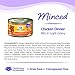 Wellness Complete Health Minced Adult Wet Cat Food, Natural, Protein-Rich, Grain Free, 3 Ounce , 24 Pack, (Chicken Entrée)