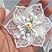 15pcs Flower Lace Ribbon Edge Trim Polyester Voile Colored Buds Floral 6.7×8 cm/ 2.64